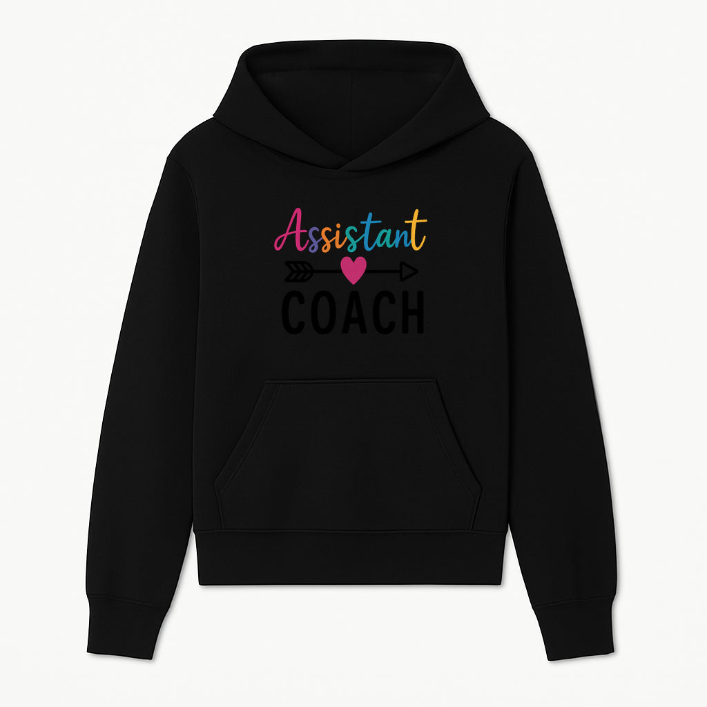 Colorful Assistant Coach Wall Art - Motivational Typography Decor for Coaches and Assistants - Inspirational Home or Office Decoration - Hoodie 1758186536903.jpg