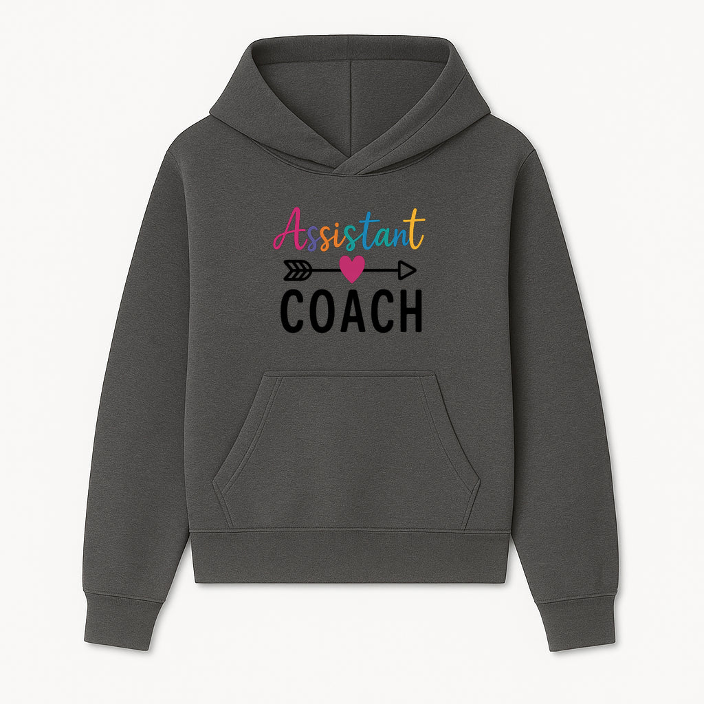 Colorful Assistant Coach Wall Art - Motivational Typography Decor for Coaches and Assistants - Inspirational Home or Office Decoration - Hoodie 1758186537051.jpg