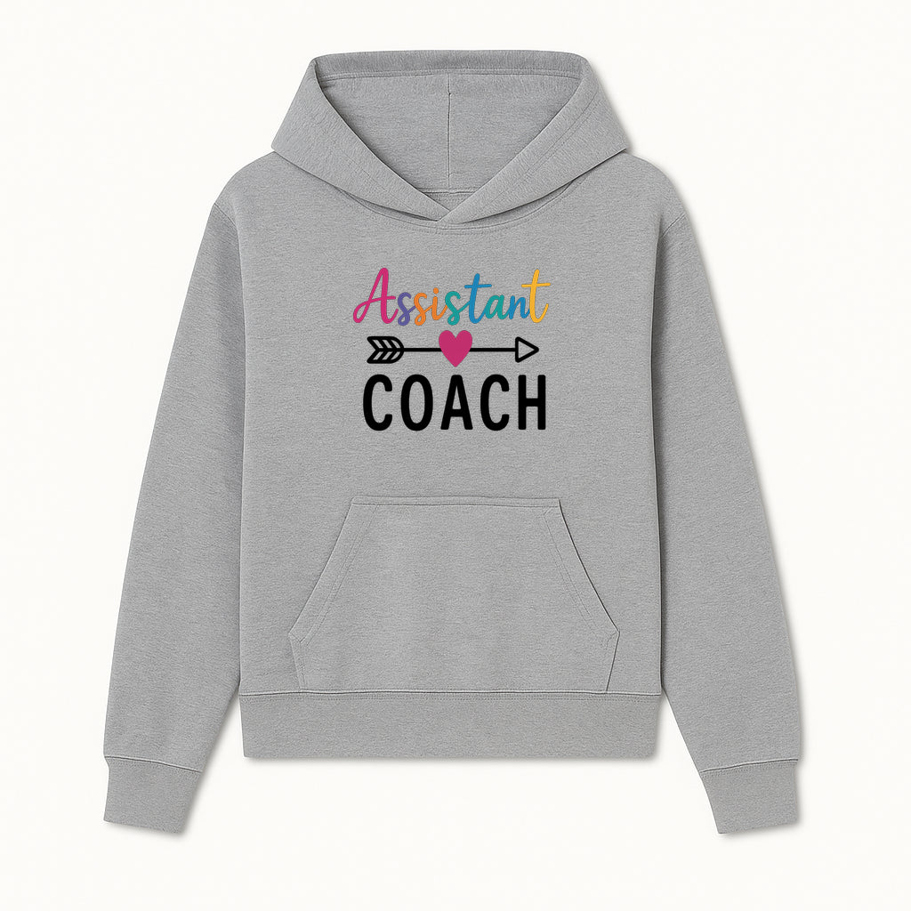 Colorful Assistant Coach Wall Art - Motivational Typography Decor for Coaches and Assistants - Inspirational Home or Office Decoration - Hoodie 1758186537359.jpg