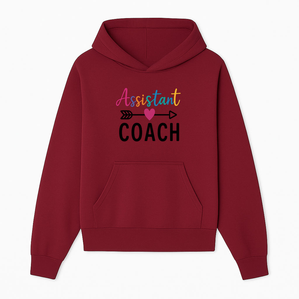 Colorful Assistant Coach Wall Art - Motivational Typography Decor for Coaches and Assistants - Inspirational Home or Office Decoration - Hoodie 1758186537801.jpg