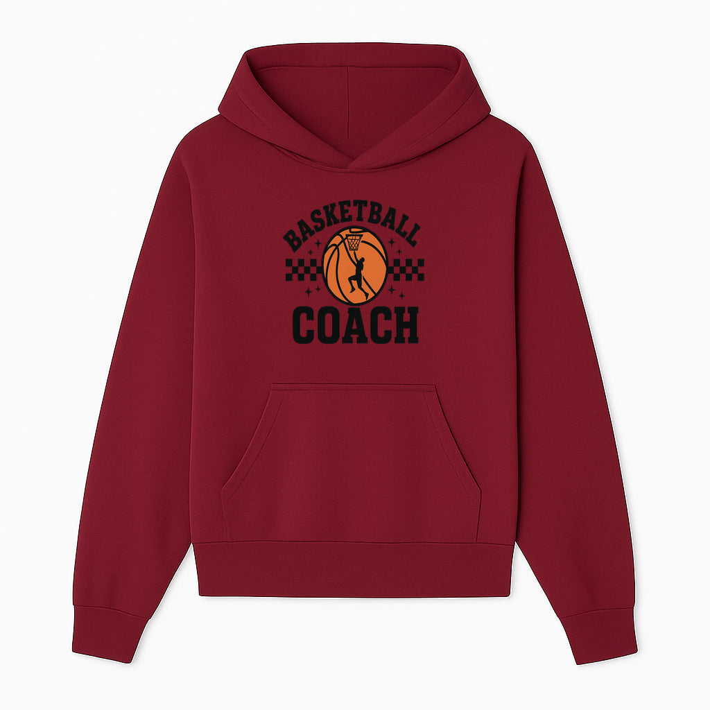 Basketball Coach Graphic Print | Sports Team Apparel | Coaching Gifts | Athletic Merchandise | Basketball Fan Decor - Hoodie 1758186537991.jpg