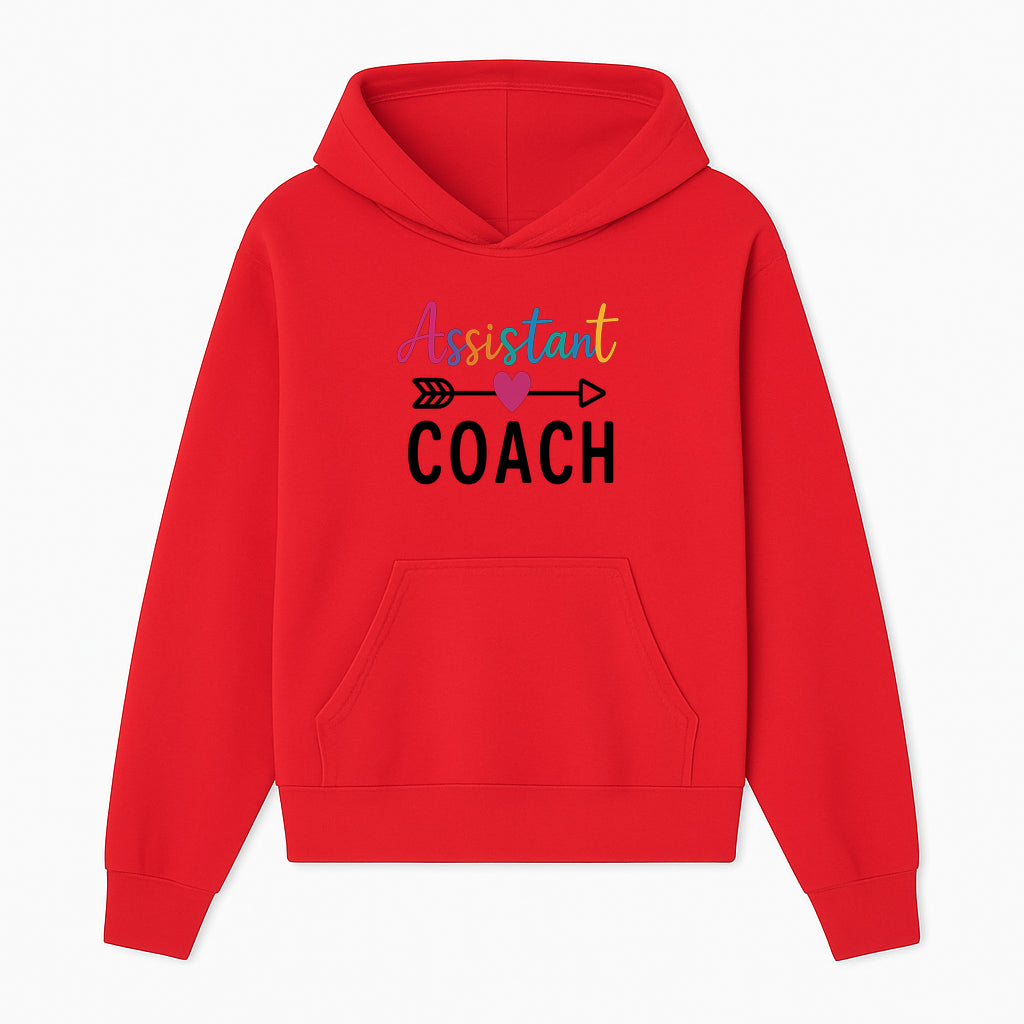 Colorful Assistant Coach Wall Art - Motivational Typography Decor for Coaches and Assistants - Inspirational Home or Office Decoration - Hoodie 1758186538091.jpg