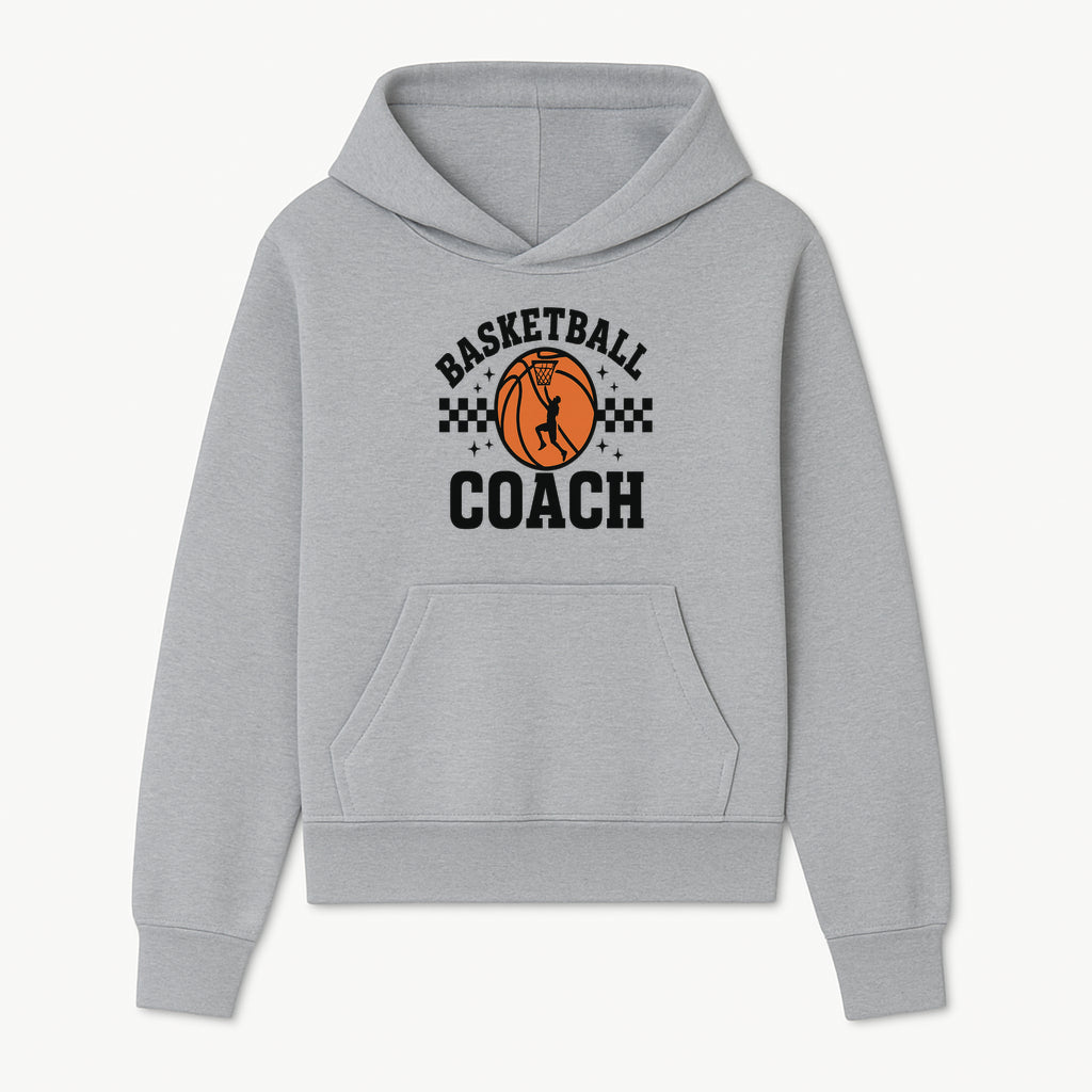 Basketball Coach Graphic Print | Sports Team Apparel | Coaching Gifts | Athletic Merchandise | Basketball Fan Decor - Hoodie 1758186538399.jpg