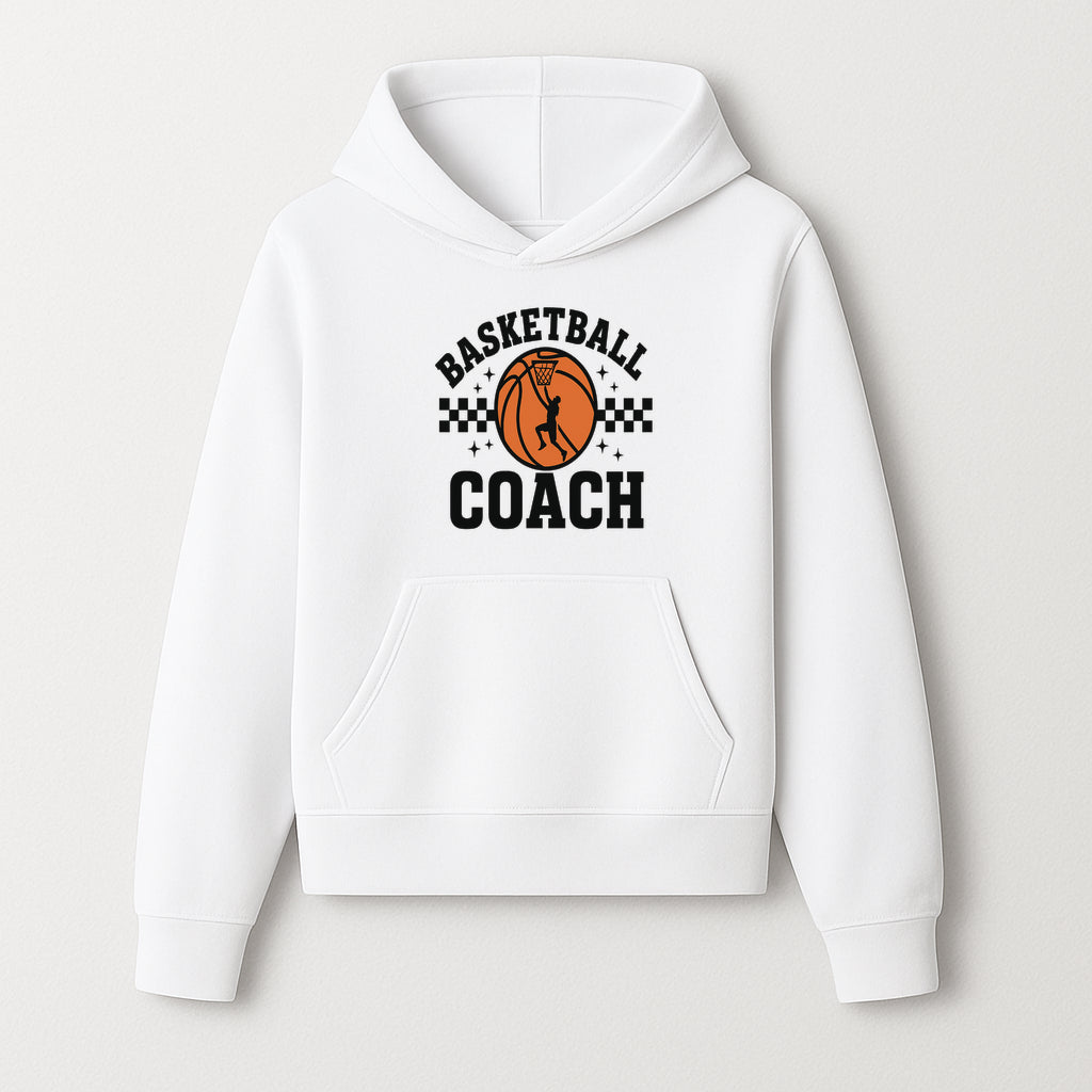 Basketball Coach Graphic Print | Sports Team Apparel | Coaching Gifts | Athletic Merchandise | Basketball Fan Decor - Hoodie 1758186538524.jpg