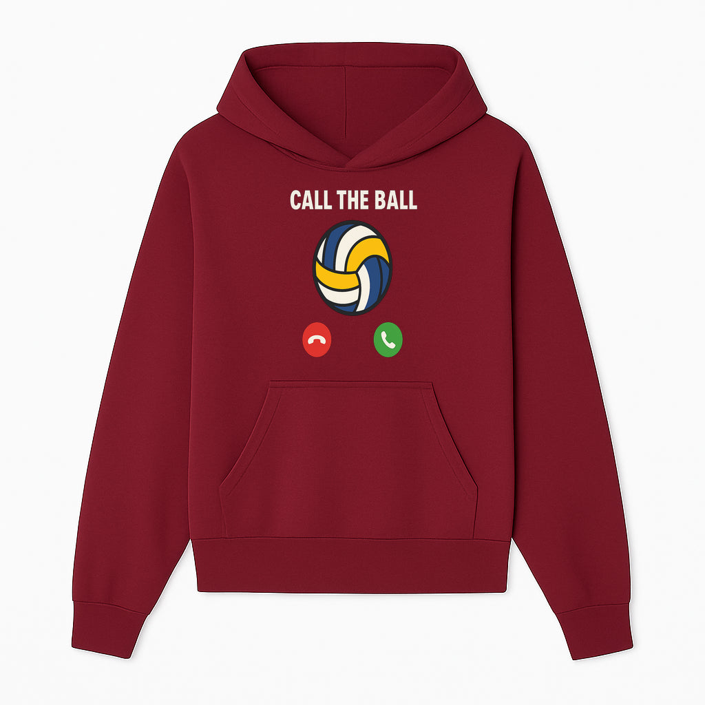 Call the Ball Volleyball Graphic Print - Sports Print for Athletes - Unique Wall Art Decor for Coaches and Players - Hoodie 1758186538611.jpg
