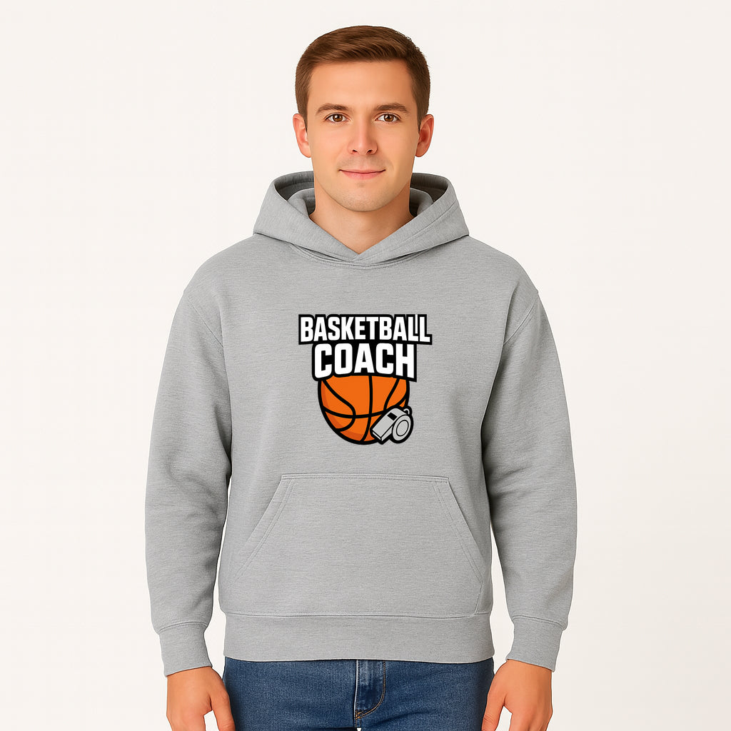 Basketball Coach Graphic Tee - Sports Coaching T-Shirt with Whistle and Ball Design for Coaches and Players - Hoodie 1758186539019.jpg