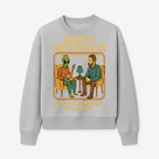 Alien Life Coach Illustration | Quirky Counseling Art | Now Accepting Humans | Fun Home Decor | Unique Gift for Science Fiction Fans - Sweatshirt 1758186539311.jpg