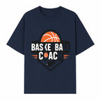 Basketball Coach Logo Design | Sports Coaching Emblem | Orange & Black Graphic for Coaches & Teams - T-shirt 1758186539522.jpg