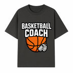 Basketball Coach Graphic Tee - Sports Coaching T-Shirt with Whistle and Ball Design for Coaches and Players - T-shirt 1758186539574.jpg