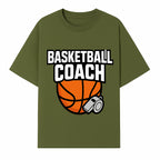 Basketball Coach Graphic Tee - Sports Coaching T-Shirt with Whistle and Ball Design for Coaches and Players - T-shirt 1758186539701.jpg