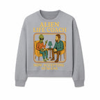 Alien Life Coach Illustration | Quirky Counseling Art | Now Accepting Humans | Fun Home Decor | Unique Gift for Science Fiction Fans - Sweatshirt 1758186540229.jpg