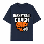Basketball Coach Graphic Tee - Sports Coaching T-Shirt with Whistle and Ball Design for Coaches and Players - T-shirt 1758186540450.jpg