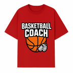 Basketball Coach Graphic Tee - Sports Coaching T-Shirt with Whistle and Ball Design for Coaches and Players - T-shirt 1758186540579.jpg