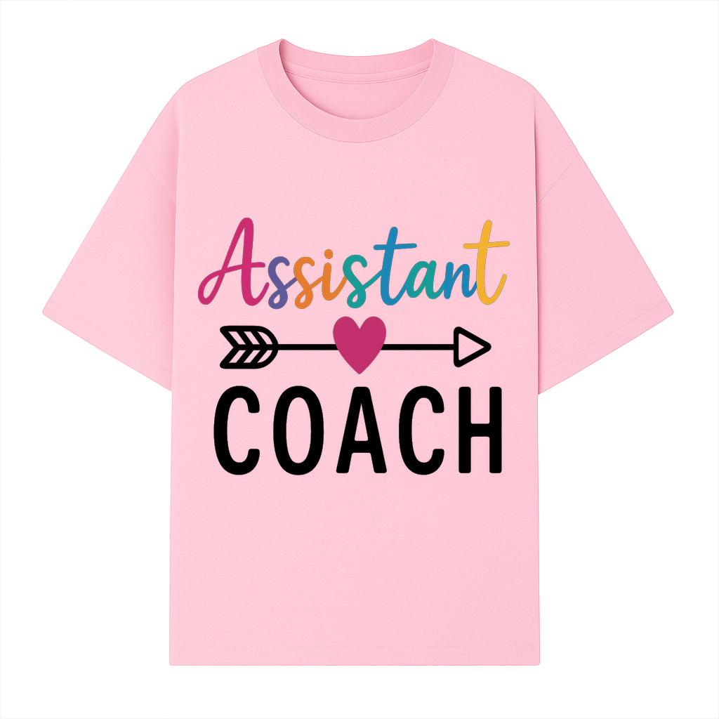 Colorful Assistant Coach Wall Art - Motivational Typography Decor for Coaches and Assistants - Inspirational Home or Office Decoration - T-shirt 1758186540646.jpg