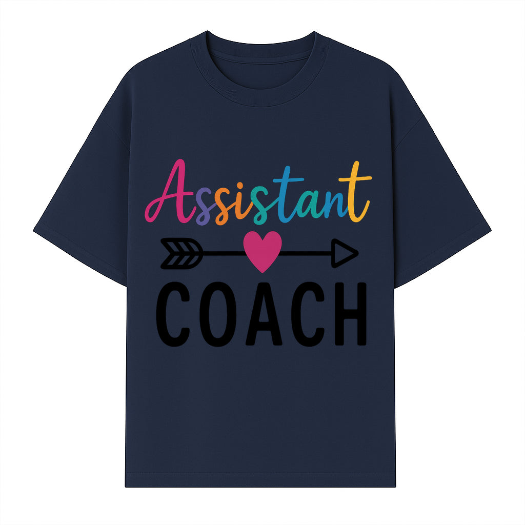 Colorful Assistant Coach Wall Art - Motivational Typography Decor for Coaches and Assistants - Inspirational Home or Office Decoration - T-shirt 1758186540927.jpg