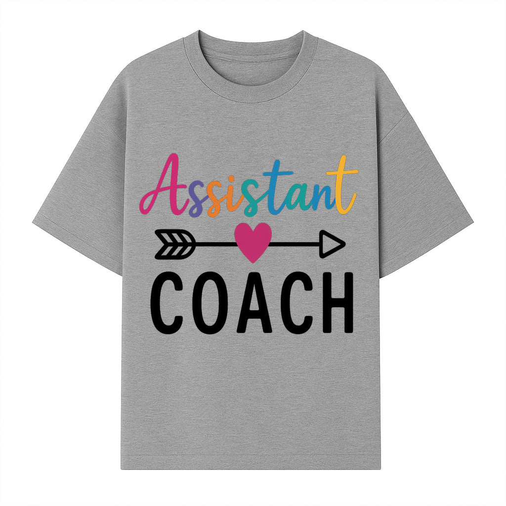 Colorful Assistant Coach Wall Art - Motivational Typography Decor for Coaches and Assistants - Inspirational Home or Office Decoration - T-shirt 1758186541222.jpg