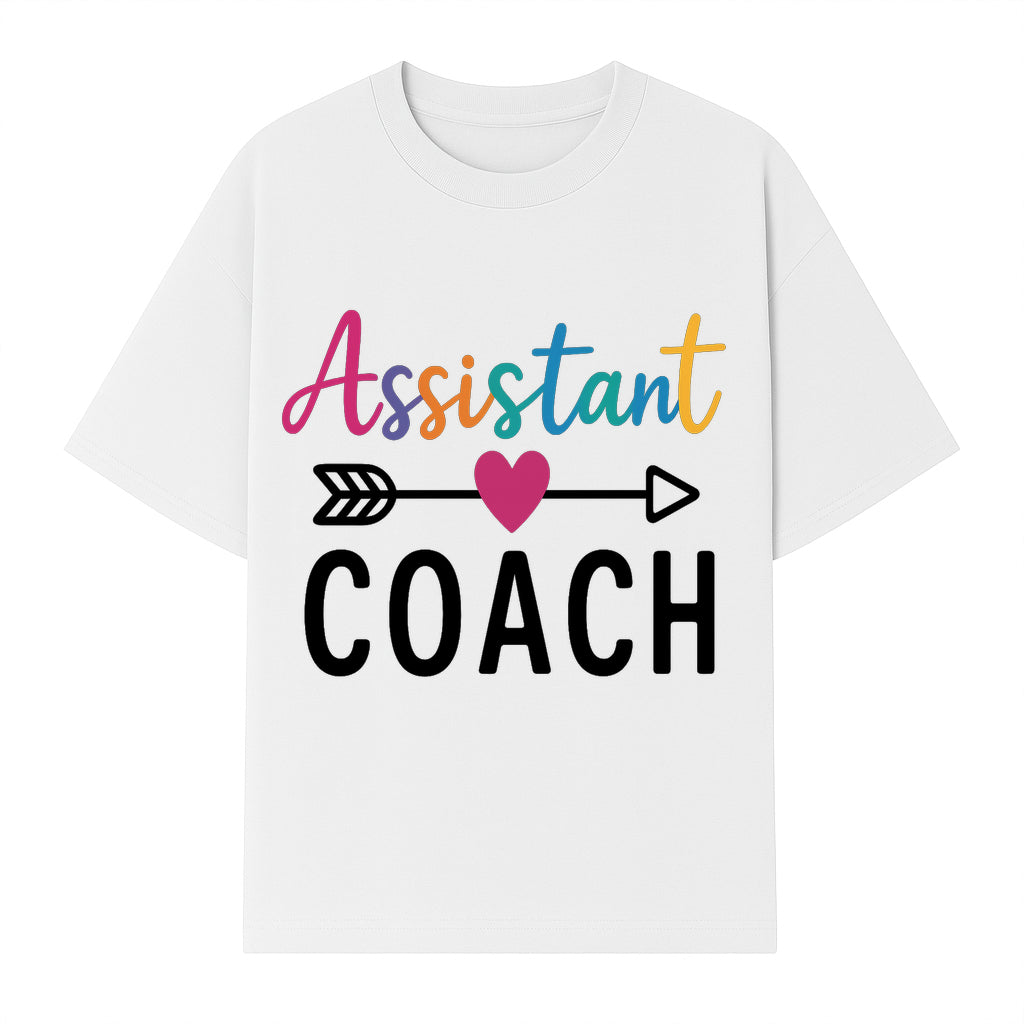 Colorful Assistant Coach Wall Art - Motivational Typography Decor for Coaches and Assistants - Inspirational Home or Office Decoration - T-shirt 1758186541386.jpg