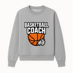 Basketball Coach Graphic Tee - Sports Coaching T-Shirt with Whistle and Ball Design for Coaches and Players - Sweatshirt 1758186542275.jpg