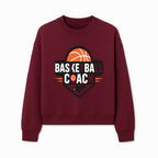 Basketball Coach Logo Design | Sports Coaching Emblem | Orange & Black Graphic for Coaches & Teams - Sweatshirt 1758186542442.jpg