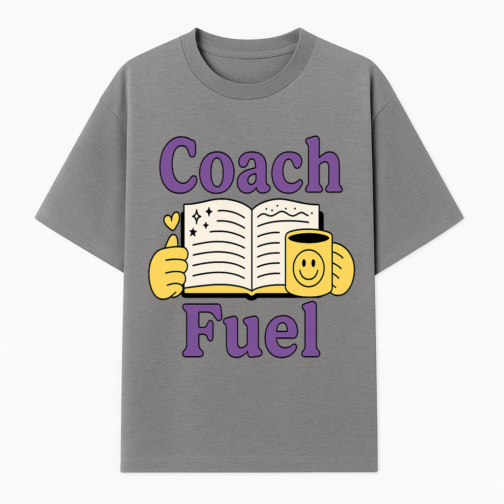 Coach Fuel Motivational Journal Design with Coffee Cup - Perfect for Life Coaches and Personal Development Enthusiasts - T-shirt 1758186542593.jpg