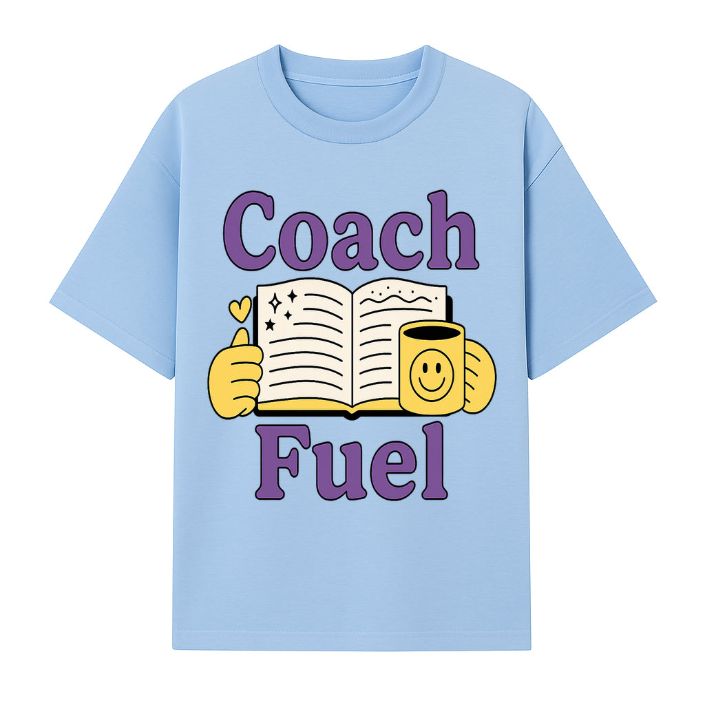 Coach Fuel Motivational Journal Design with Coffee Cup - Perfect for Life Coaches and Personal Development Enthusiasts - T-shirt 1758186542744.jpg
