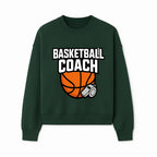 Basketball Coach Graphic Tee - Sports Coaching T-Shirt with Whistle and Ball Design for Coaches and Players - Sweatshirt 1758186542744.jpg