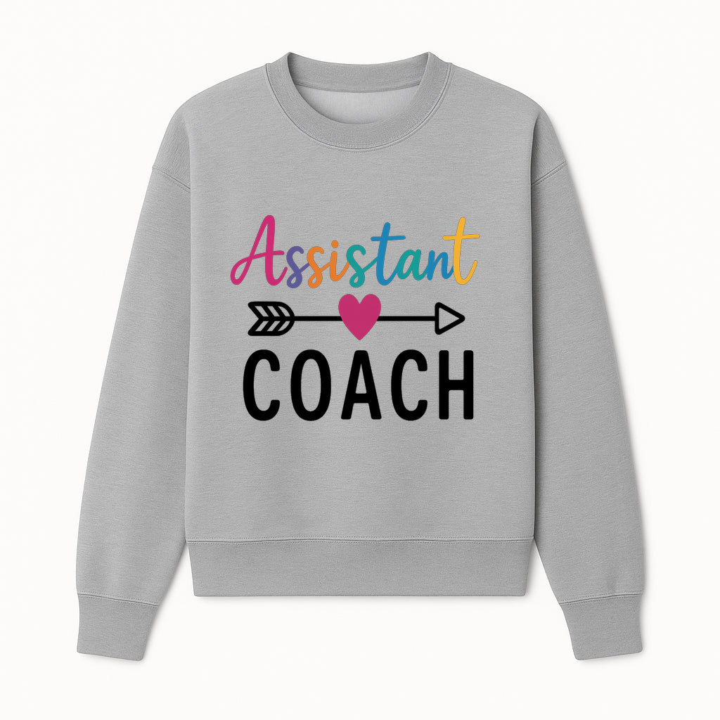Colorful Assistant Coach Wall Art - Motivational Typography Decor for Coaches and Assistants - Inspirational Home or Office Decoration - Sweatshirt 1758186542837.jpg