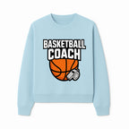 Basketball Coach Graphic Tee - Sports Coaching T-Shirt with Whistle and Ball Design for Coaches and Players - Sweatshirt 1758186542988.jpg