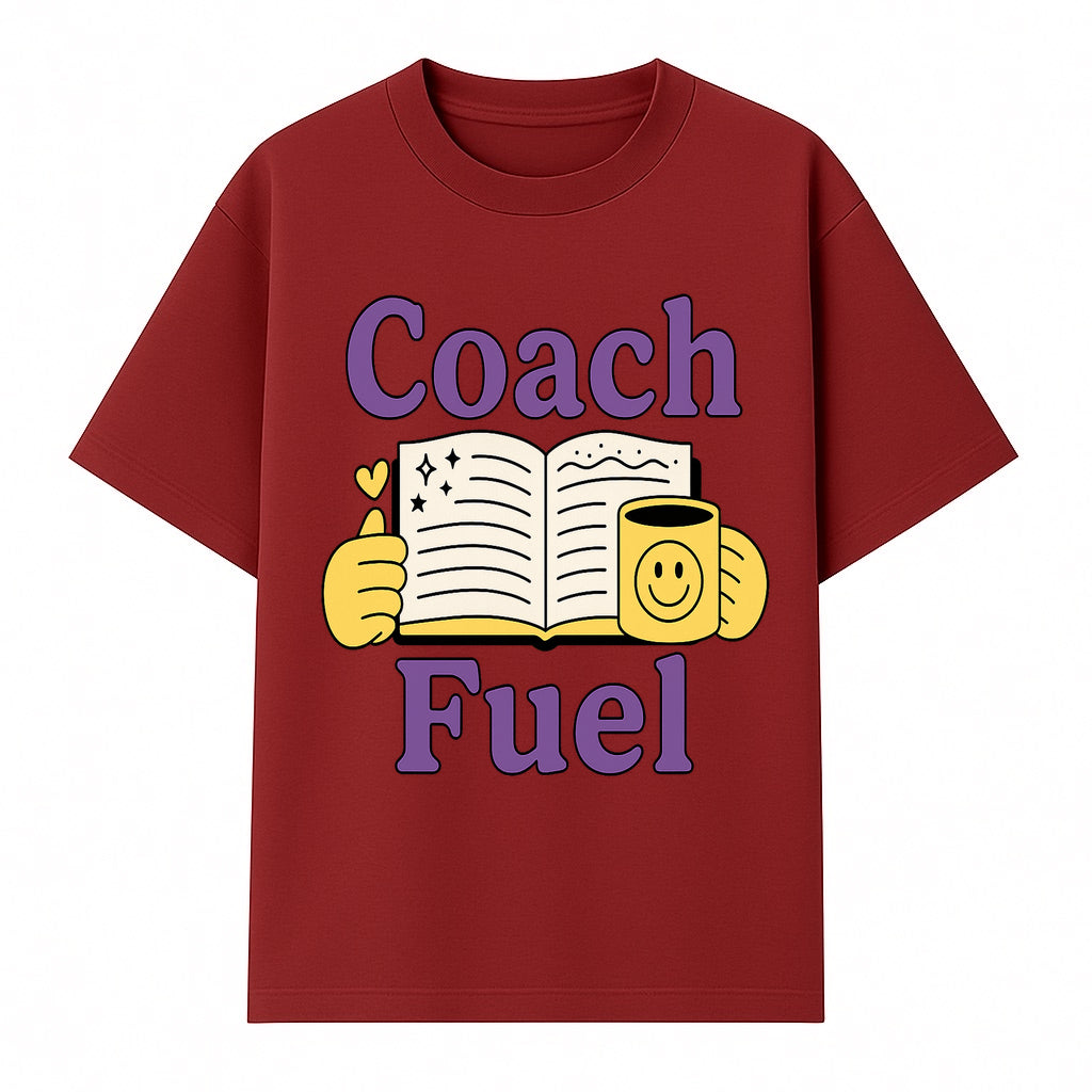 Coach Fuel Motivational Journal Design with Coffee Cup - Perfect for Life Coaches and Personal Development Enthusiasts - T-shirt 1758186543035.jpg