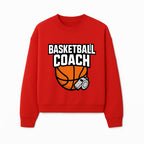 Basketball Coach Graphic Tee - Sports Coaching T-Shirt with Whistle and Ball Design for Coaches and Players - Sweatshirt 1758186543568.jpg