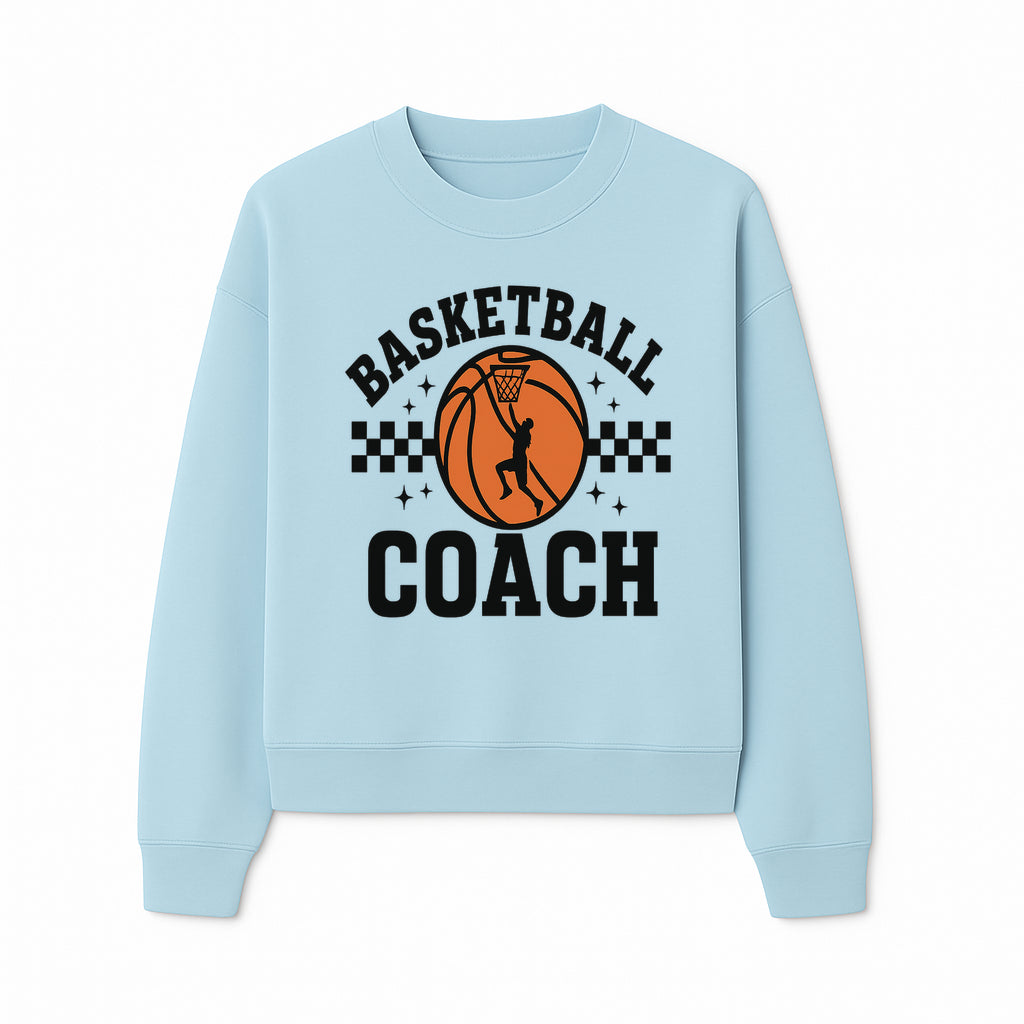 Basketball Coach Graphic Print | Sports Team Apparel | Coaching Gifts | Athletic Merchandise | Basketball Fan Decor - Sweatshirt 1758186543600.jpg
