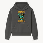 Coaches Are Heroes - Superhero Coach Illustration Graphic Tee for Sports Enthusiasts, Team Coaches, and Motivational Gifts - Hoodie 1758186543685.jpg