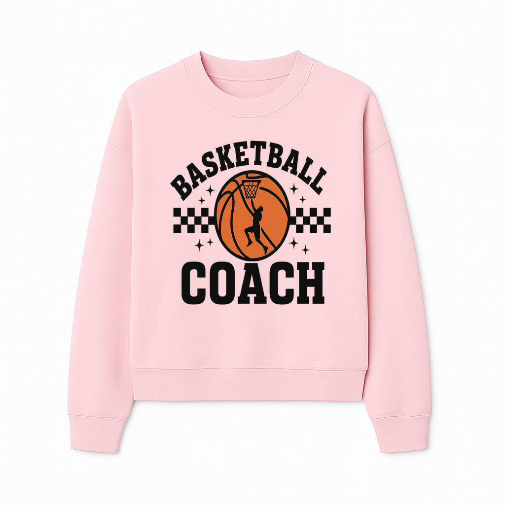 Basketball Coach Graphic Print | Sports Team Apparel | Coaching Gifts | Athletic Merchandise | Basketball Fan Decor - Sweatshirt 1758186543764.jpg