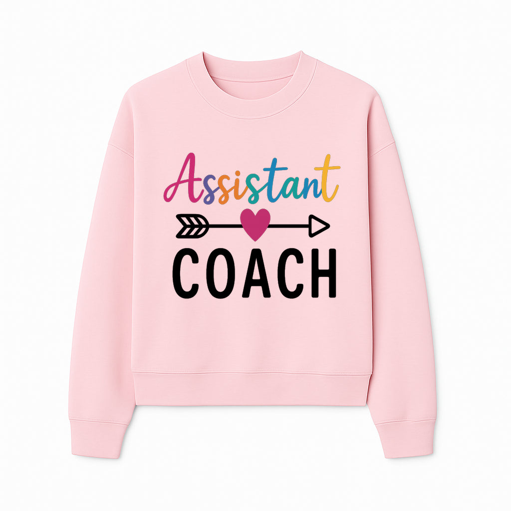 Colorful Assistant Coach Wall Art - Motivational Typography Decor for Coaches and Assistants - Inspirational Home or Office Decoration - Sweatshirt 1758186543791.jpg