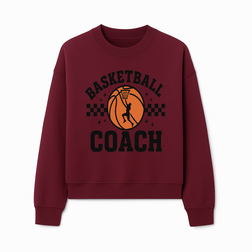 Basketball Coach Graphic Print | Sports Team Apparel | Coaching Gifts | Athletic Merchandise | Basketball Fan Decor - Sweatshirt 1758186543951.jpg