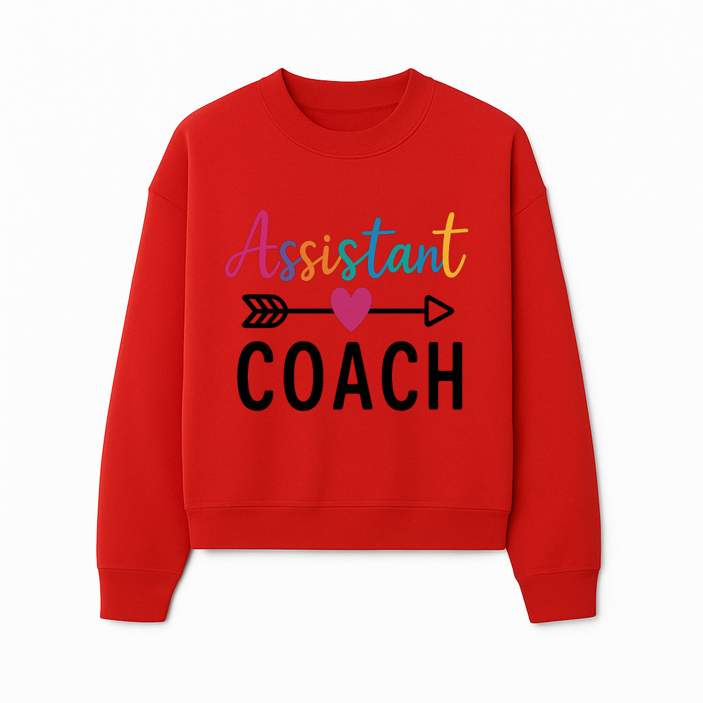 Colorful Assistant Coach Wall Art - Motivational Typography Decor for Coaches and Assistants - Inspirational Home or Office Decoration - Sweatshirt 1758186544200.jpg