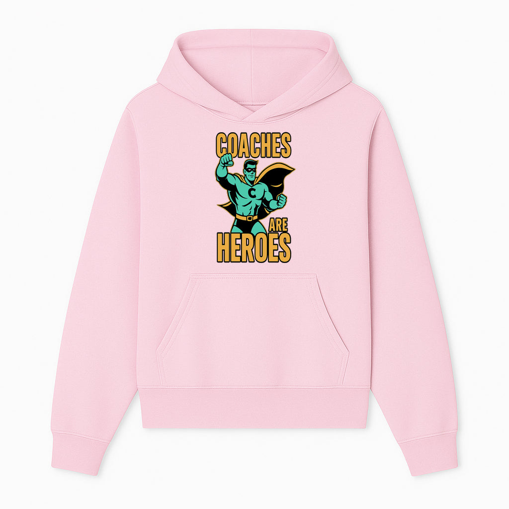 Coaches Are Heroes - Superhero Coach Illustration Graphic Tee for Sports Enthusiasts, Team Coaches, and Motivational Gifts - Hoodie 1758186544261.jpg