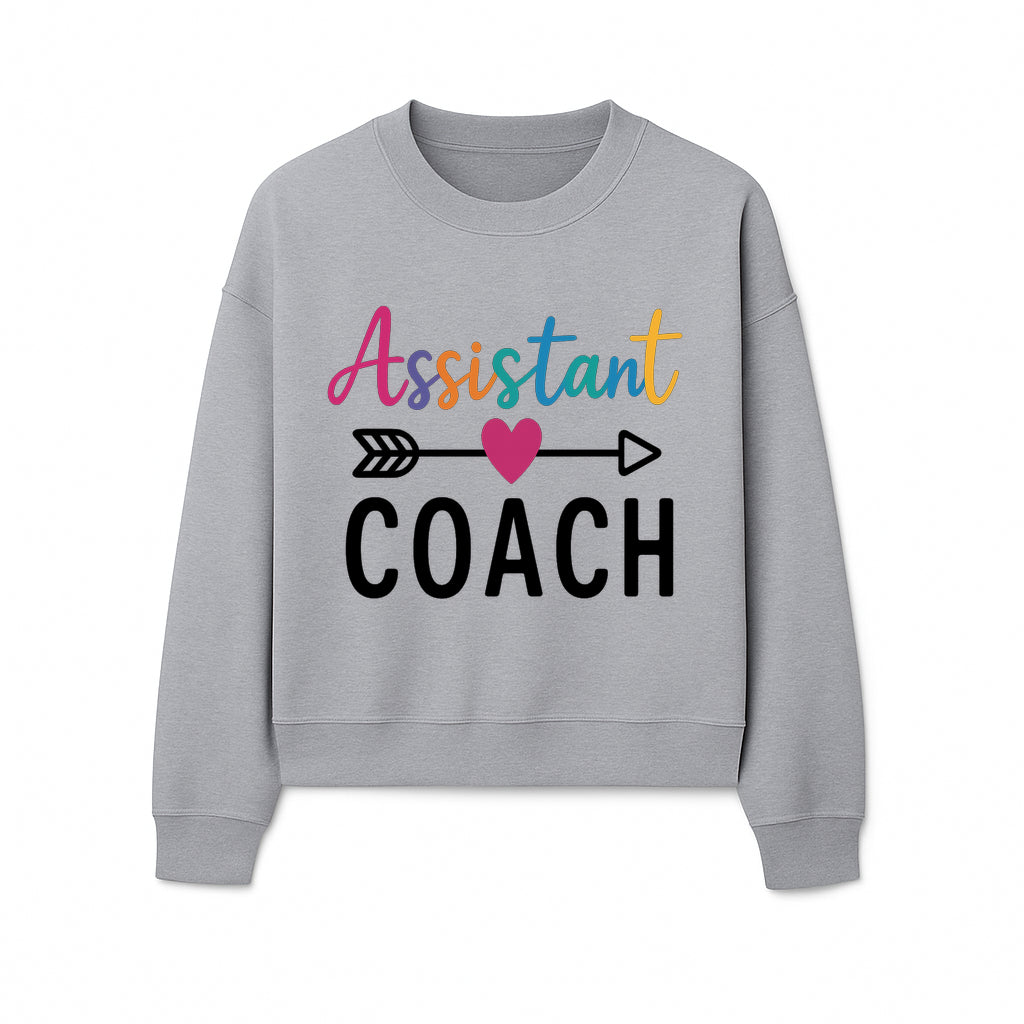 Colorful Assistant Coach Wall Art - Motivational Typography Decor for Coaches and Assistants - Inspirational Home or Office Decoration - Sweatshirt 1758186544346.jpg