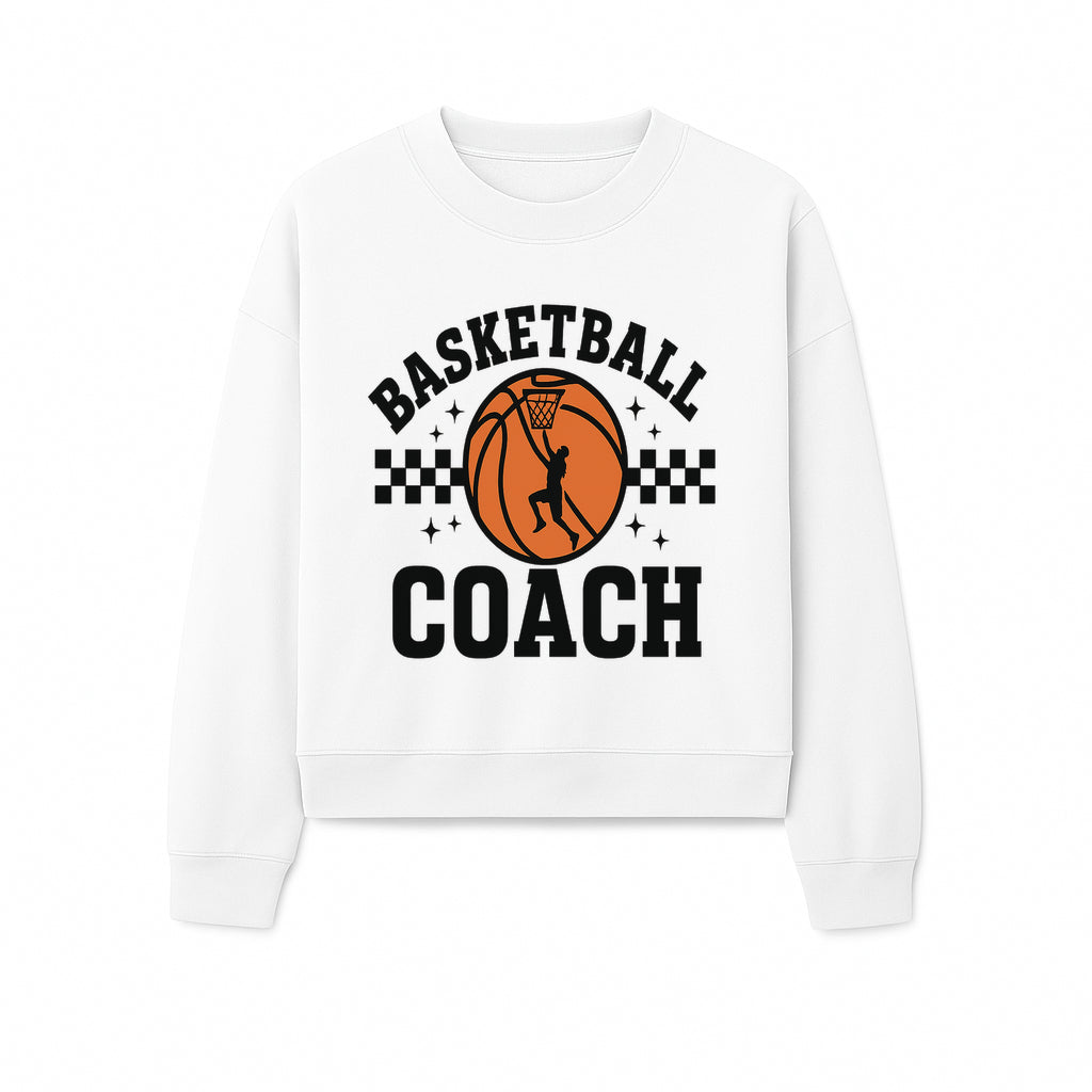 Basketball Coach Graphic Print | Sports Team Apparel | Coaching Gifts | Athletic Merchandise | Basketball Fan Decor - Sweatshirt 1758186544518.jpg