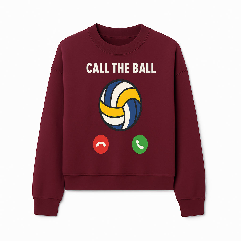 Call the Ball Volleyball Graphic Print - Sports Print for Athletes - Unique Wall Art Decor for Coaches and Players - Sweatshirt 1758186544631.jpg