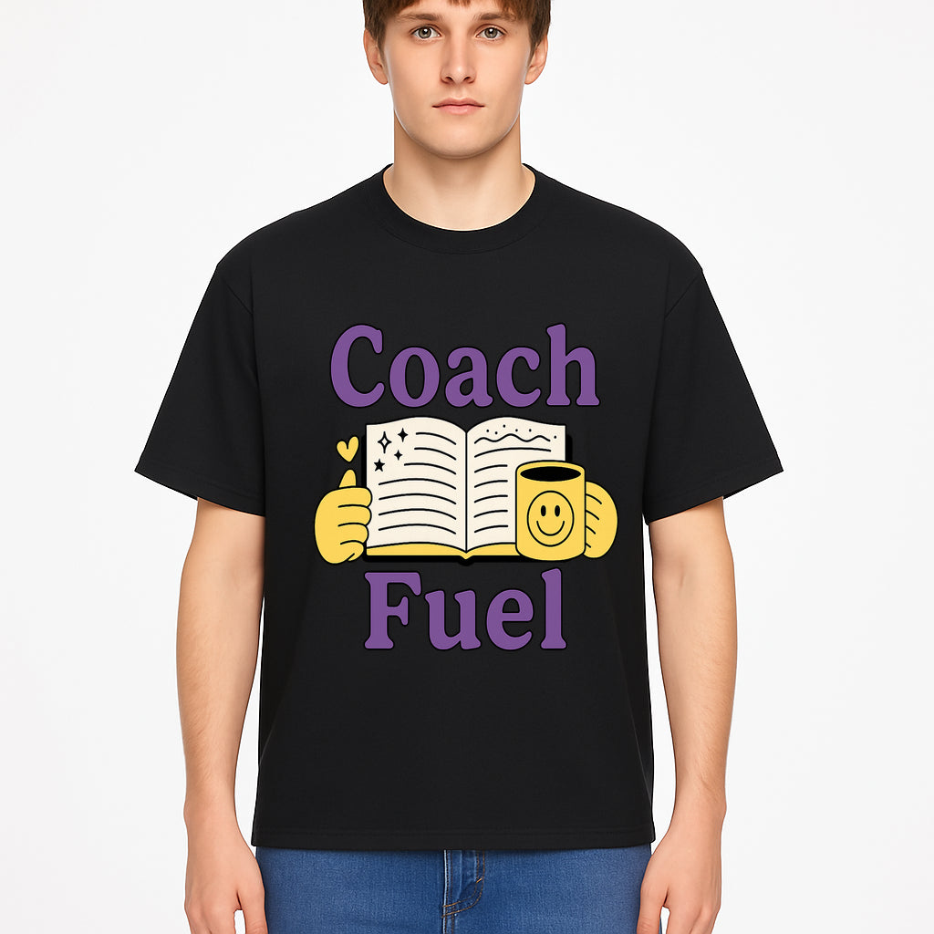 Coach Fuel Motivational Journal Design with Coffee Cup - Perfect for Life Coaches and Personal Development Enthusiasts - T-shirt 1758186544794.jpg