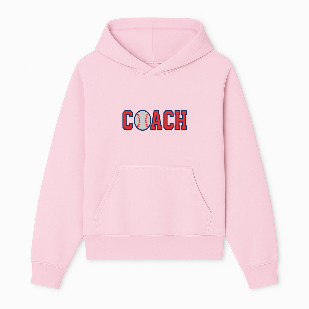 Baseball Coach Sign - Stylish Sports Decor with Ball Design - Perfect Gift for Coaches and Team Celebrations - Hoodie 1758186547216.jpg