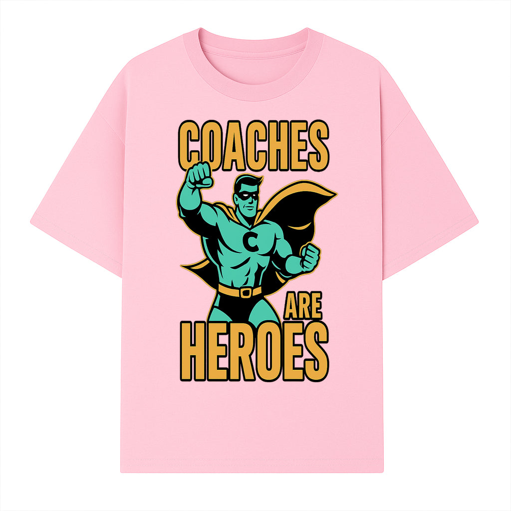 Coaches Are Heroes - Superhero Coach Illustration Graphic Tee for Sports Enthusiasts, Team Coaches, and Motivational Gifts - T-shirt 1758186547340.jpg
