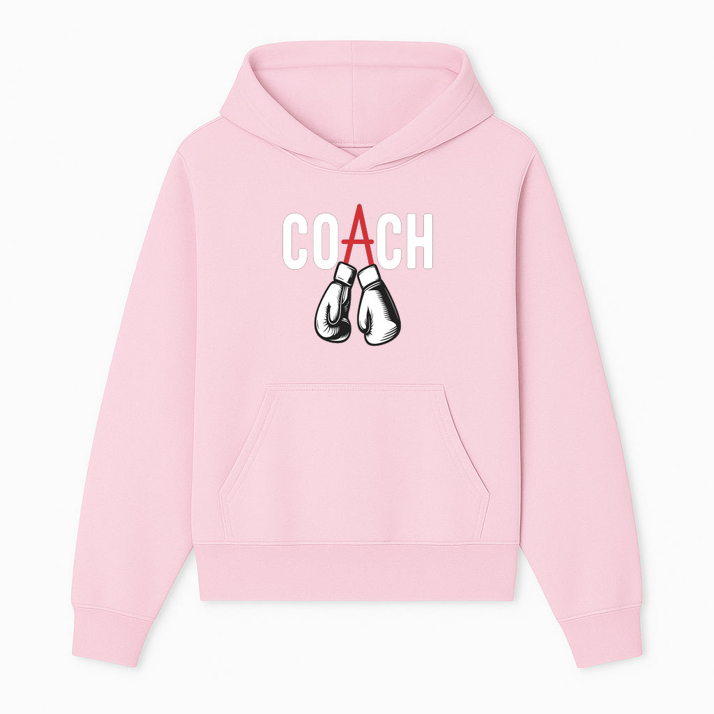 Boxing Coach Graphic T-Shirt with Punching Gloves Design, Sports Apparel for Coaches and Athletes, Motivational Workout Clothing - Hoodie 1758186547417.jpg