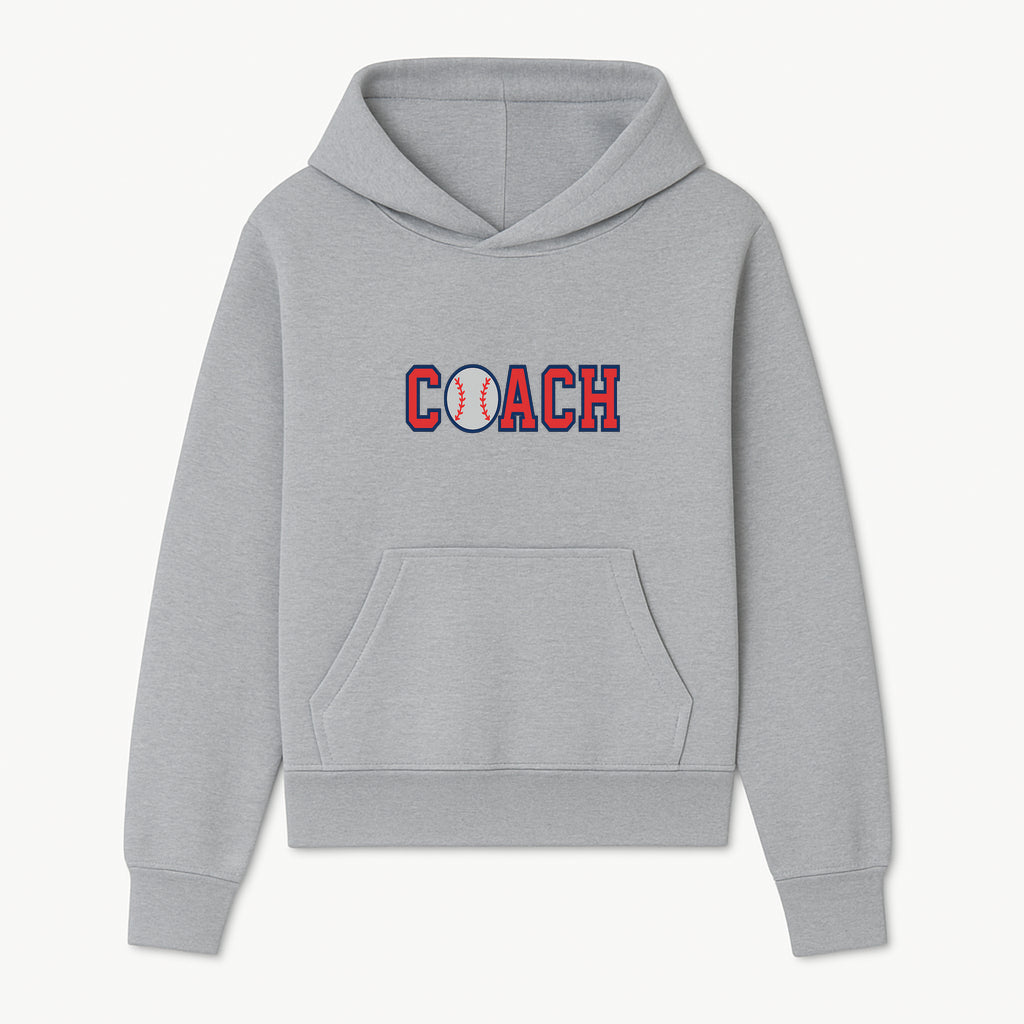 Baseball Coach Sign - Stylish Sports Decor with Ball Design - Perfect Gift for Coaches and Team Celebrations - Hoodie 1758186547873.jpg