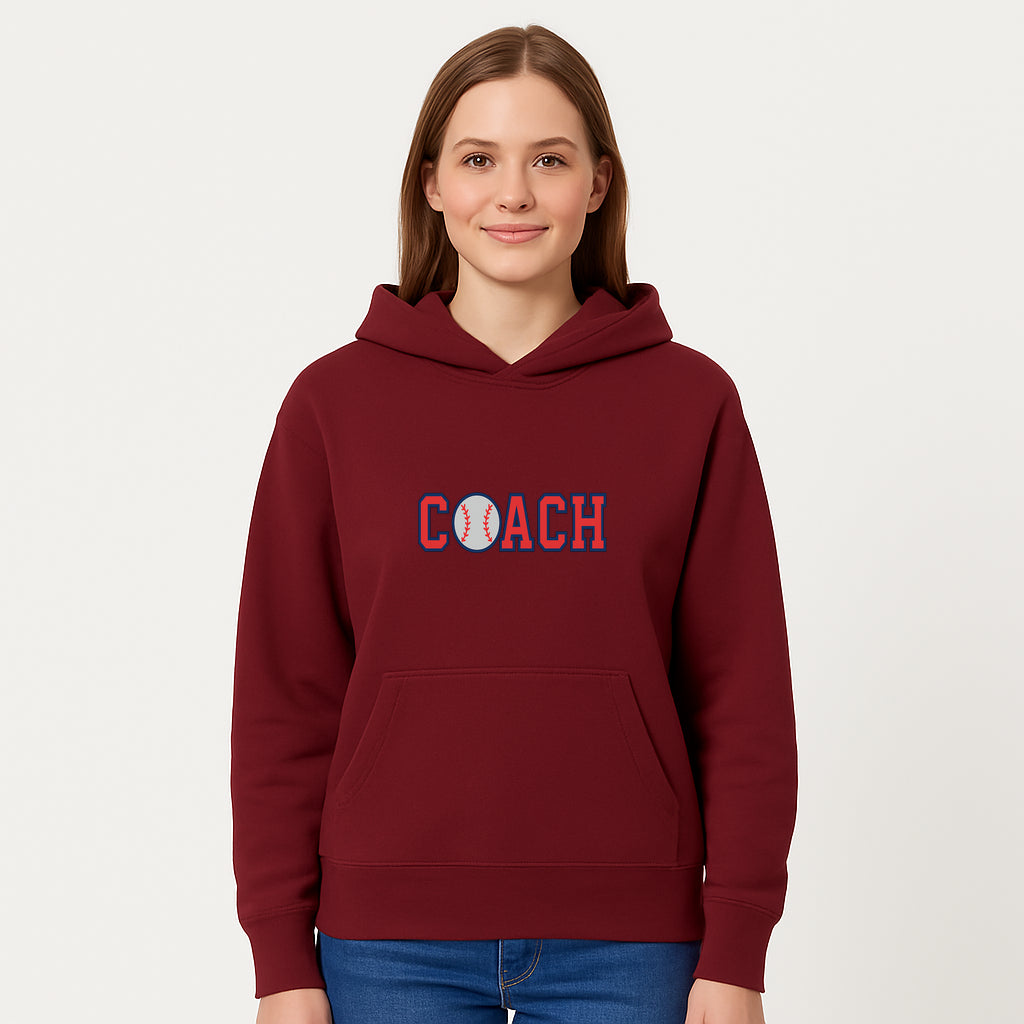 Baseball Coach Sign - Stylish Sports Decor with Ball Design - Perfect Gift for Coaches and Team Celebrations - Hoodie 1758186549333.jpg