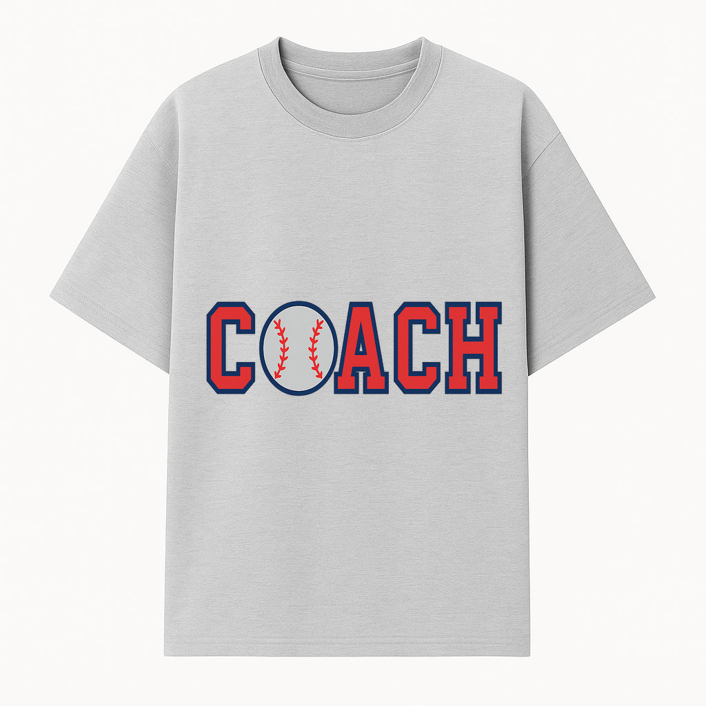 Baseball Coach Sign - Stylish Sports Decor with Ball Design - Perfect Gift for Coaches and Team Celebrations - T-shirt 1758186549487.jpg