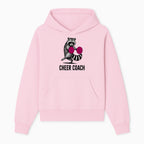 Cheer Coach Raccoon Graphic Tee - Fun & Whimsical Animal Design for Cheerleaders & Coaches, Perfect Gift Idea - Hoodie 1758186549826.jpg