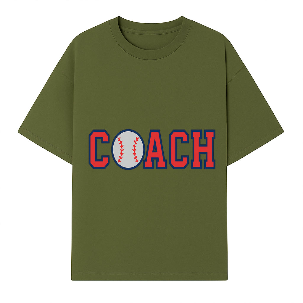 Baseball Coach Sign - Stylish Sports Decor with Ball Design - Perfect Gift for Coaches and Team Celebrations - T-shirt 1758186549888.jpg
