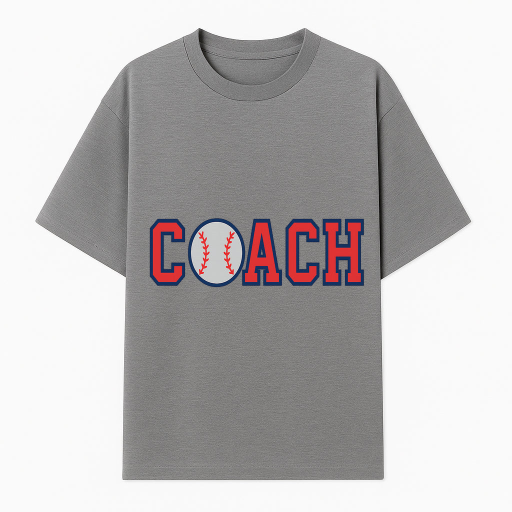 Baseball Coach Sign - Stylish Sports Decor with Ball Design - Perfect Gift for Coaches and Team Celebrations - T-shirt 1758186550026.jpg